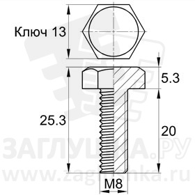 DIN933-M8x20