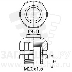 PC/M20x1.5/5-9